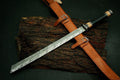 Awesome Handmade 30.0 inches Damascus Steel Hunting Machete/Sword