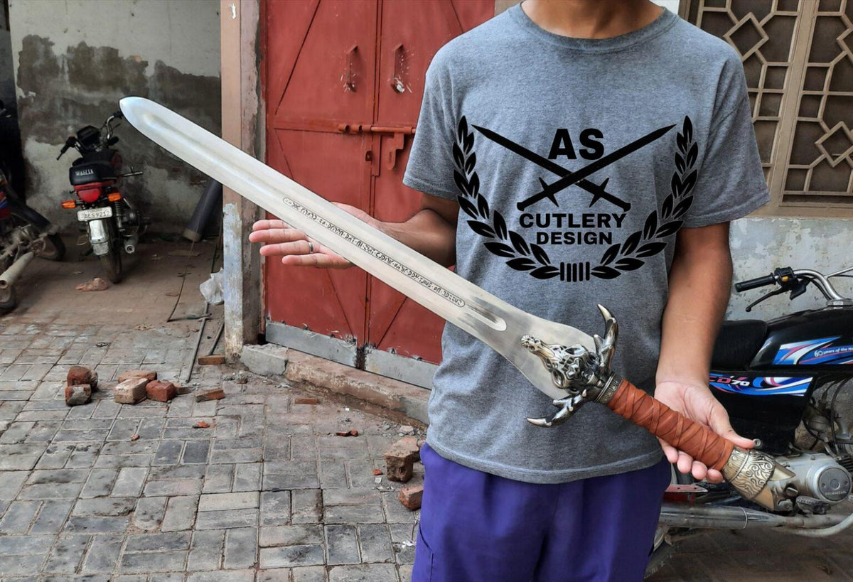 Custom Handmade Albion Conan Father Sword, Forged Atlantean Replica Viking Sword 38’’