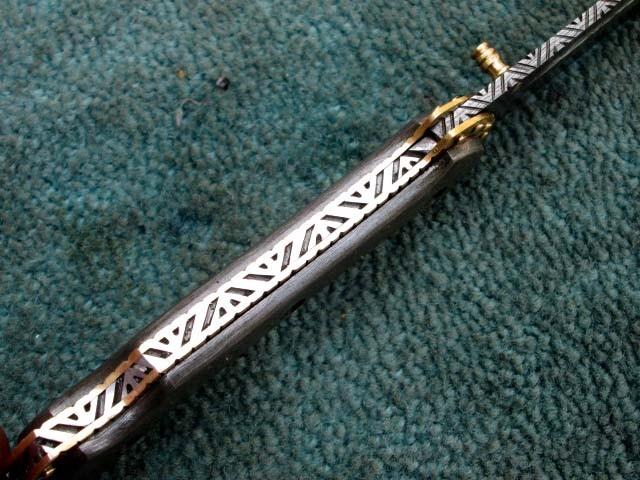 Handmade Folding Knife - Damascus Steel Pocket Knife - Personalized Gift
