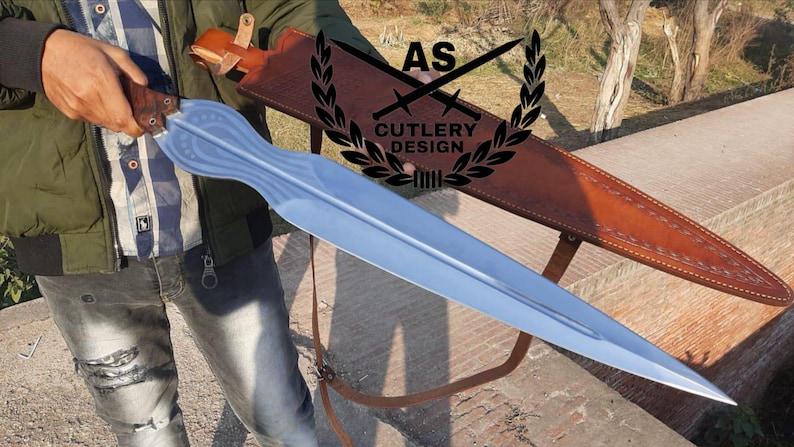 Custom handmade achilles sword Replica 30’’ with leather sheath