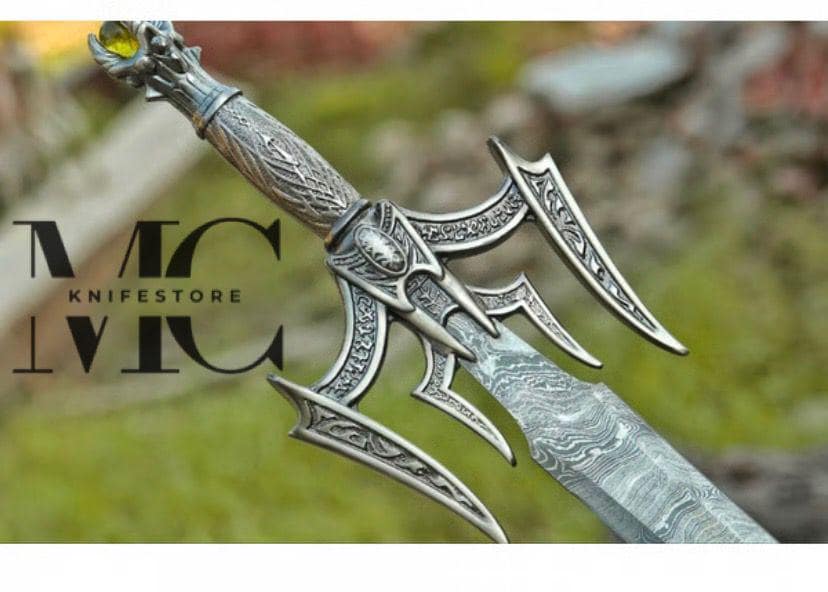 Hand Forged Damascus steel Viking Sword  Ready Sword With Sheath 36”
