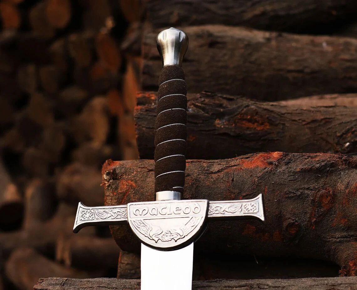 Handcrafted Highlander Sword Connor MacLeod Fantasy Clan Blade, 36”
