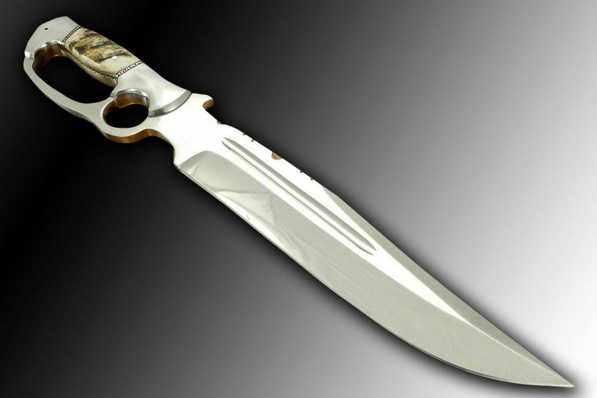 Custom handmade damascus hunting knife and camping knife/Birthday Gift with leather sheath